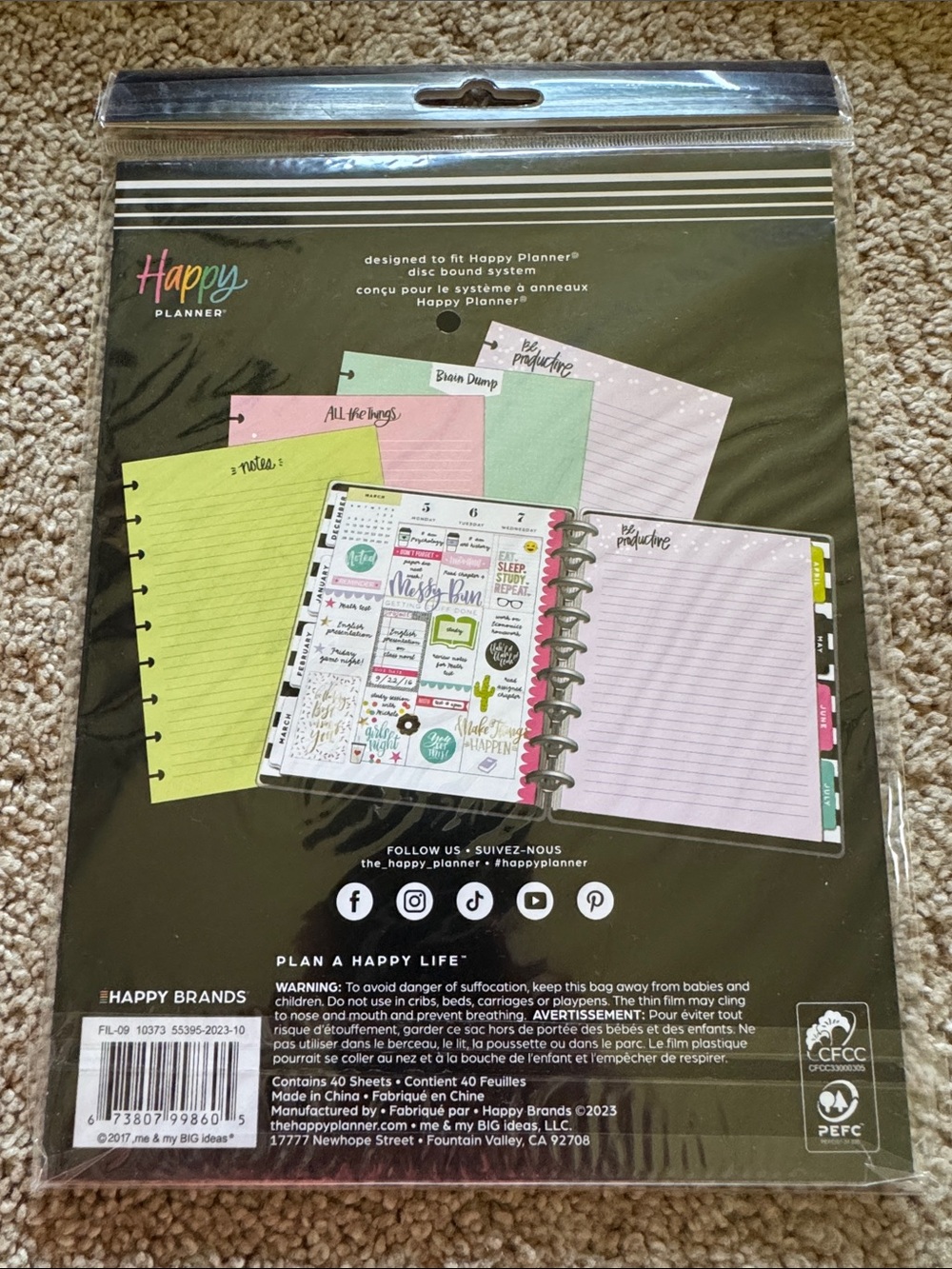 Happy Planner Lined Classic Fill Paper - To Do Lists - Picture 6 of 6